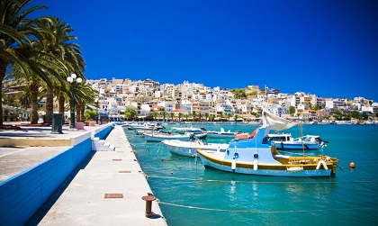 Hafenpromenade in Kreta