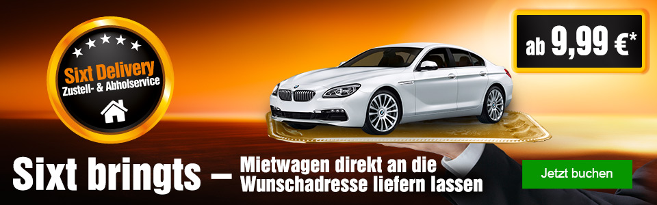 Sixt Delivery Zustellung Und Abholung Ihres Mietwagens