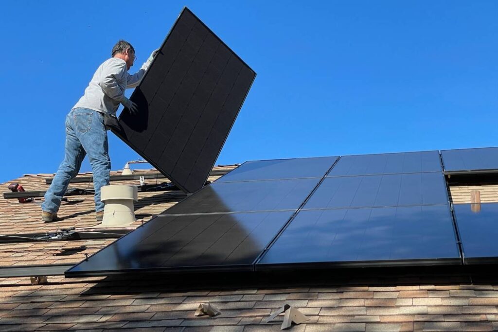 Solaranlage auf dem Dach