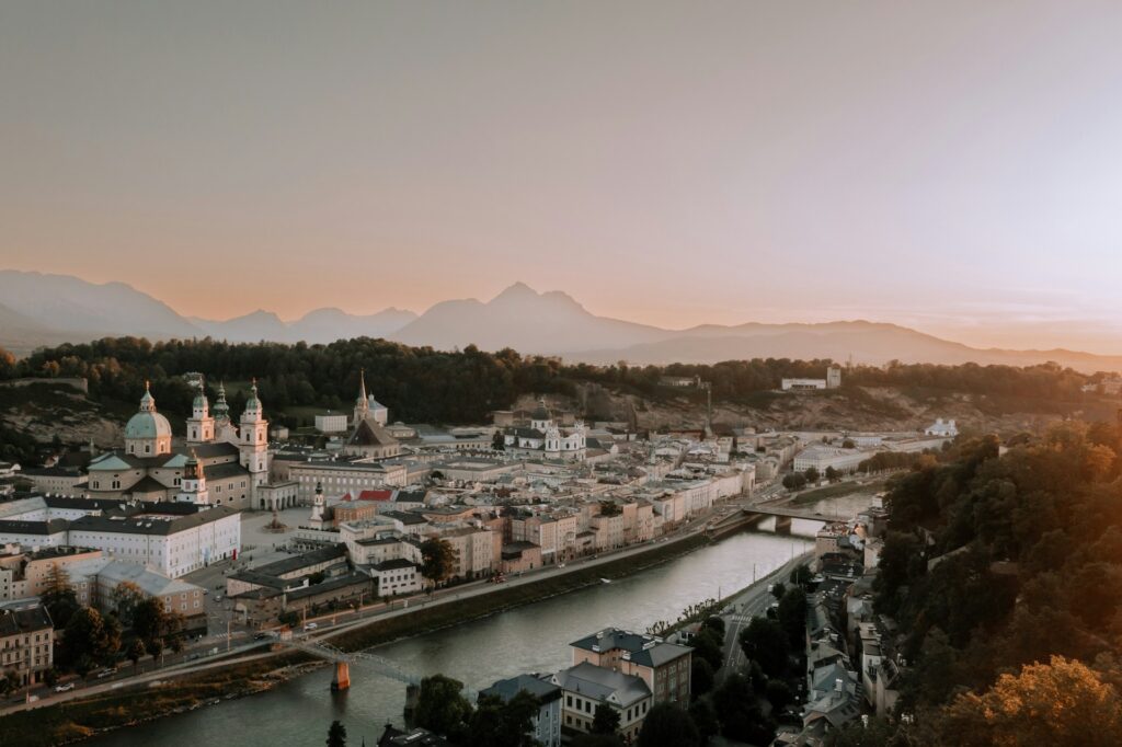 Luftaufnahme von Salzburg