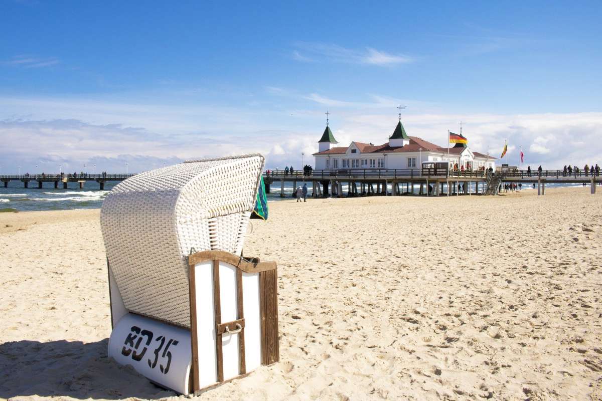 Seebrücke Ahlbeck auf der Insel Usedom